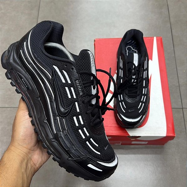 TÊNIS NIKE AIR MAX TL 2.5 BLACK METALLIC SILVER (COMPLETO)