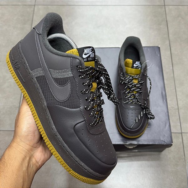 TÊNIS NIKE AIR FORCE 1 LOW MEDIUM ASH (COMPLETO)