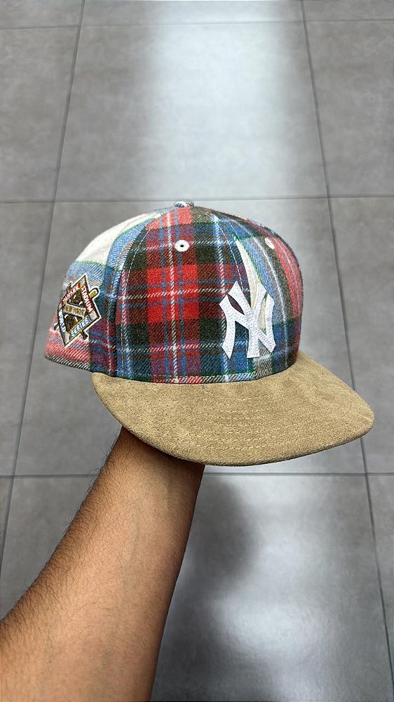 KITH X NEW ERA BONÉ NEW YORK YANKEES PLAID