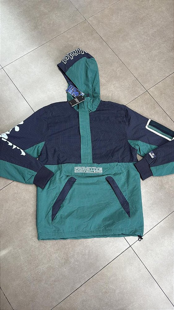 DRAGON BALL X PRIMITIVE JAQUETA TRUNKS ANORAK BLACK TEAL
