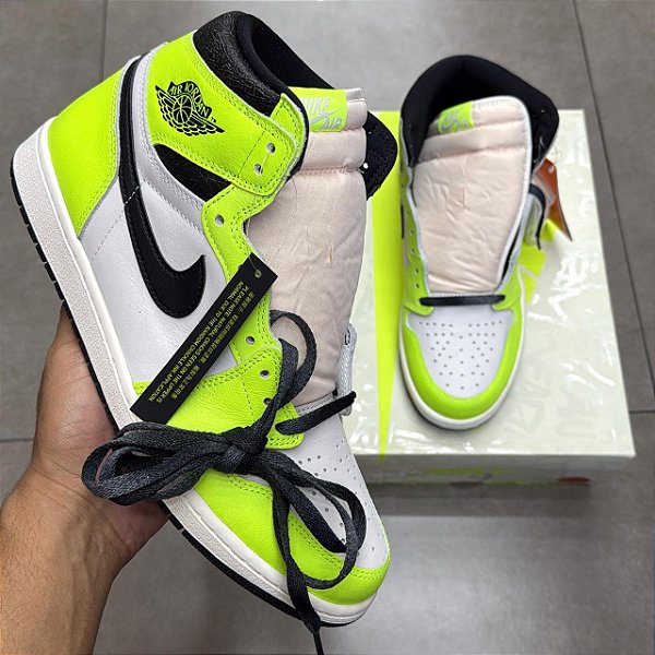 TÊNIS AIR JORDAN 1 HIGH OG VISIONAIRE VOLT (COMPLETO)