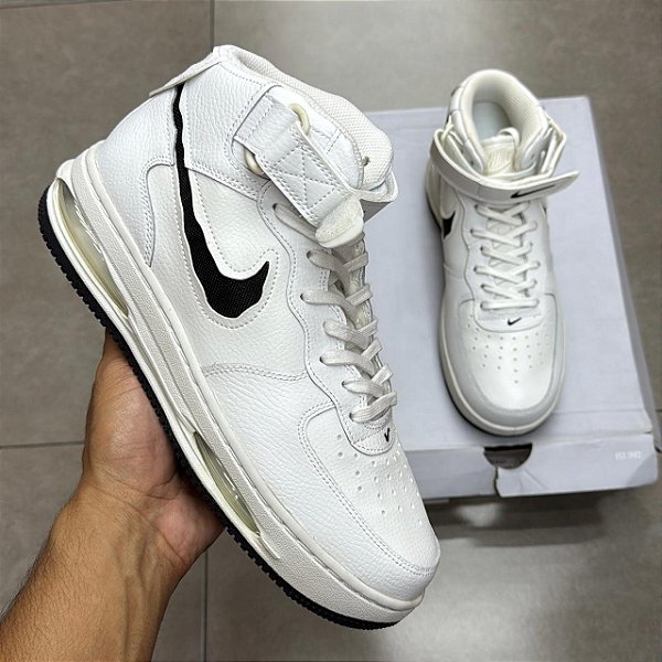 TÊNIS NIKE AIR FORCE 1 MID EVO SUMMIT WHITE BLACK (COMPLETO)