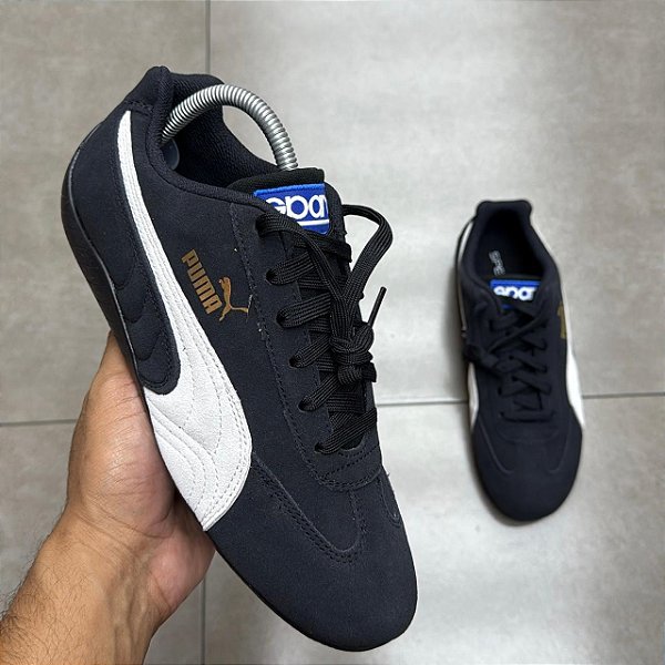 TÊNIS SPARCO X PUMA SPEEDCAT OG BLACK WHITE (SEM CAIXA)