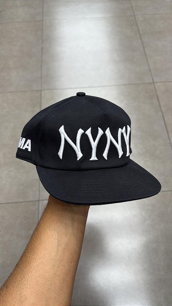BONÉ OMA STUDIOS NY NY EMBROIDERY BLACK