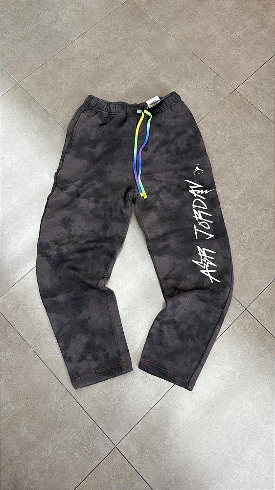 J. BALVIN X JORDAN CALÇA FLEECE BLACK