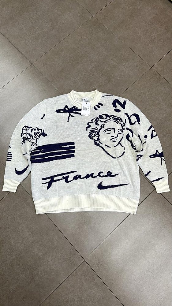 SUÉTER NIKE FFF WHITE LOYAL BLUE