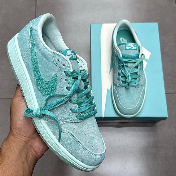 TÊNIS AIR JORDAN 1 RETRO LOW OG WASHED TEAL (COMPLETO)