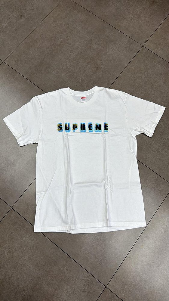 CAMISETA SUPREME STENCIL WHITE