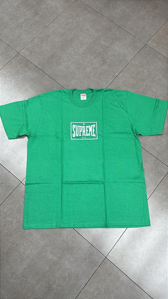 CAMISETA SUPREME WARM UP GREEN