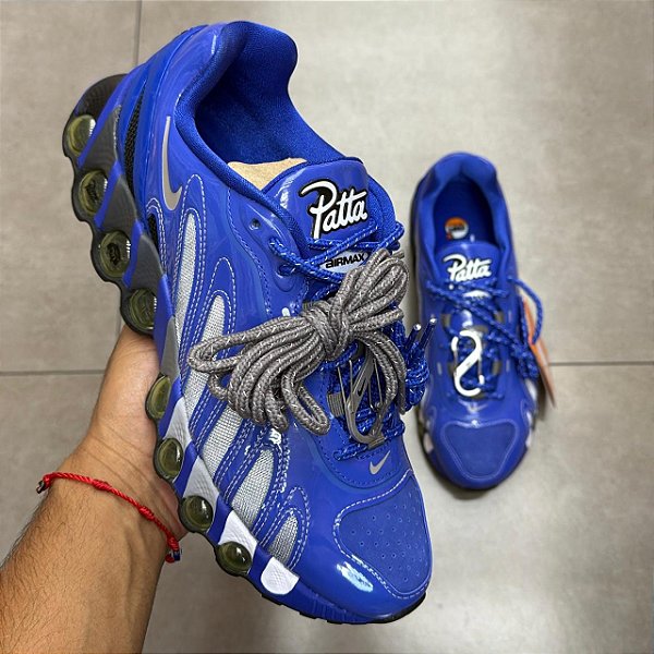 TÊNIS PATTA X NIKE AIR MAX DN8 GAME ROYAL METALLIC SILVER (SEM CAIXA)