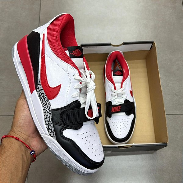 TÊNIS AIR JORDAN LEGACY 312 LOW BLACK TOE (CAIXA DANIFICADA)
