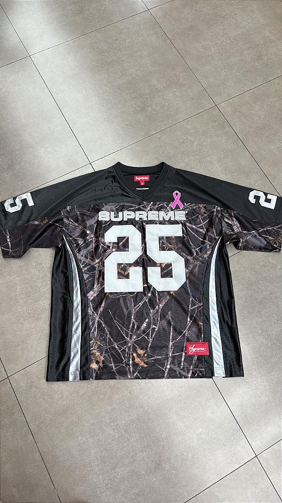 JERSEY SUPREME CANCER AWARENESS FOOTBALL BLACK FW25-W8