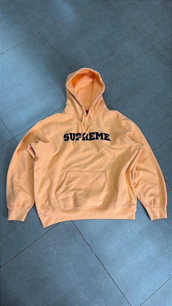 MOLETOM SUPREME COLLEGIATE HOODED PEACH SS24