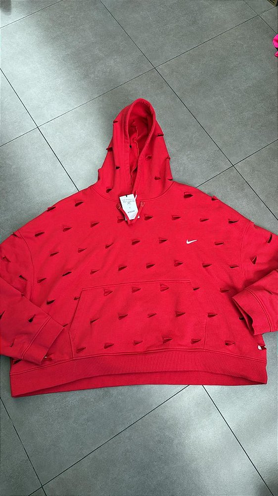 JACQUEMUS X NIKE MOLETOM SWOOSH RED