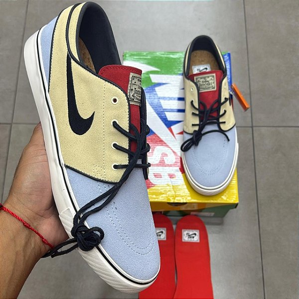 TÊNIS NIKE SB ZOOM STEFAN JANOSKI OG ALABASTER CELESTINE BLUE (COMPLETO)