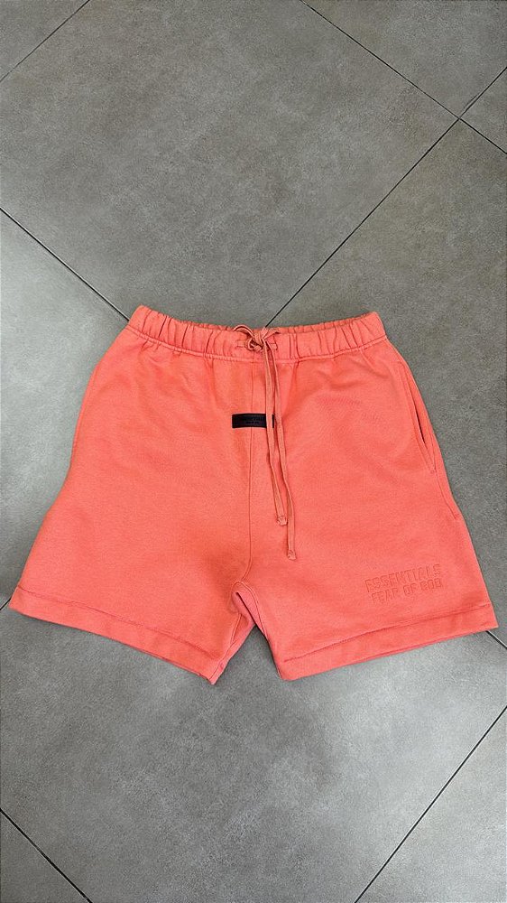 SHORTS FEAR OF GOD ESSENTIALS HEAVYWEIGHT FLEECE CORAL