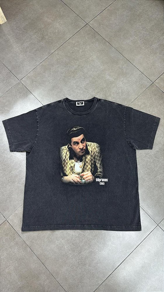 THE SOPRANOS X KITH CAMISETA SILVIO VIGNETTE VINTAGE BLACK
