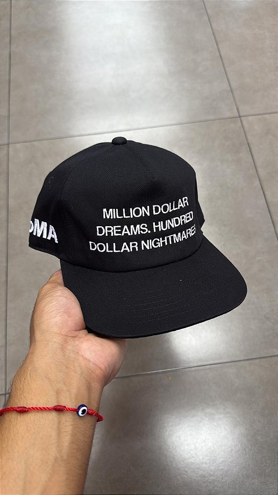 BONÉ OMA STUDIOS MILLION DOLLAR BLACK WHITE