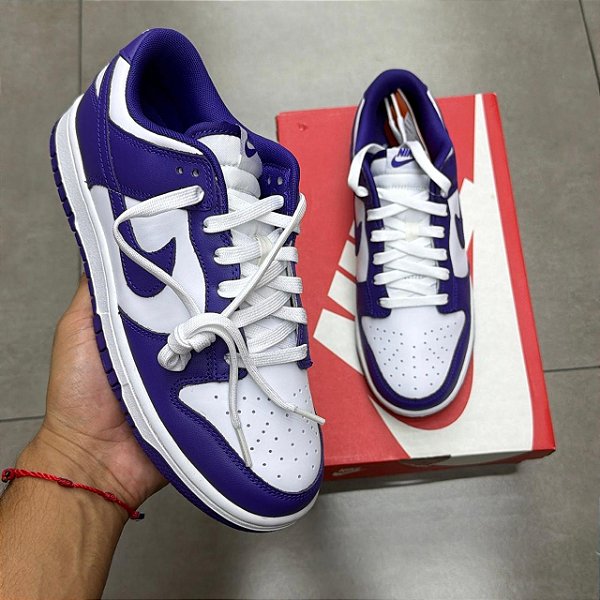 TÊNIS NIKE DUNK LOW CHAMPIONSHIP COURT PURPLE (COMPLETO)