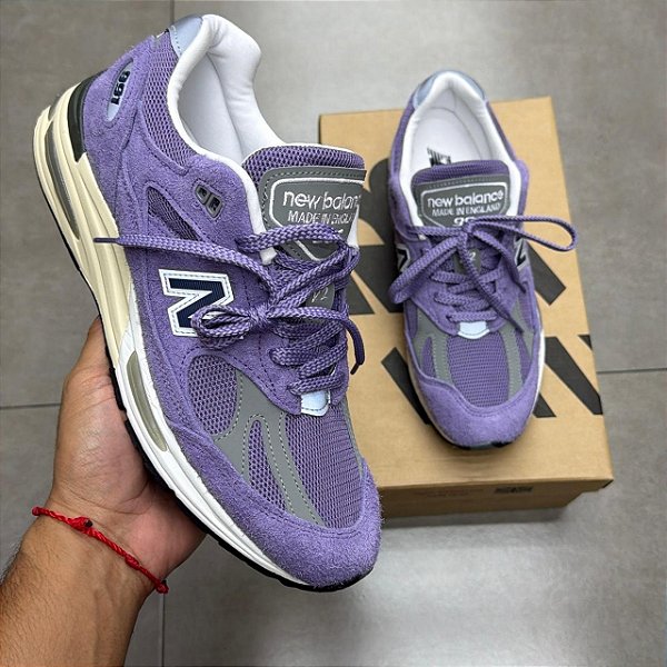 TÊNIS NEW BALANCE 991 MADE IN UK GROUNDED PASTELS DUSK PURPLE SAGE (COMPLETO)