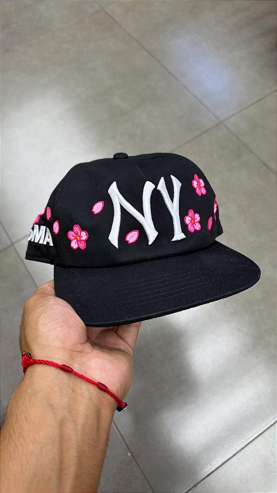 BONÉ OMA STUDIOS NY CHERRY BLOSSOM BLACK