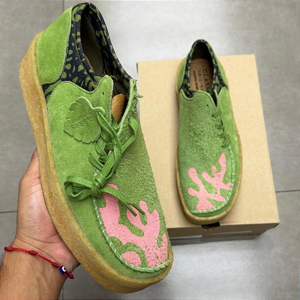 TÊNIS SALEHE BEMBURY X CLARKS ORIGINALS MUD MOSS LUGGER CUPSOLE GREEN (COMPLETO)