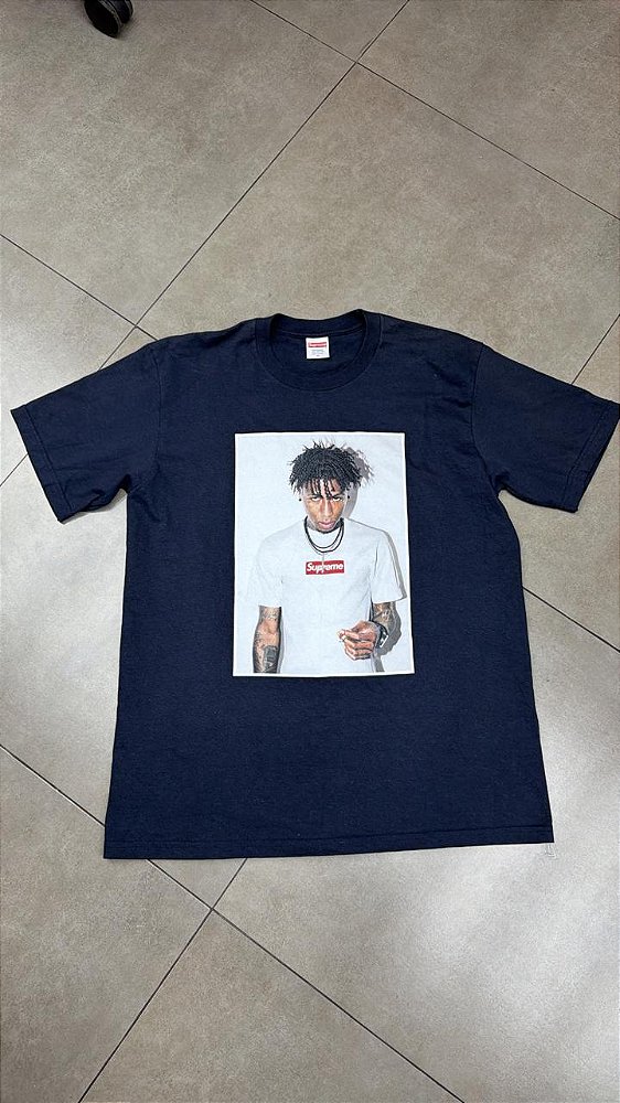 CAMISETA SUPREME NBA YOUNGBOY NAVY