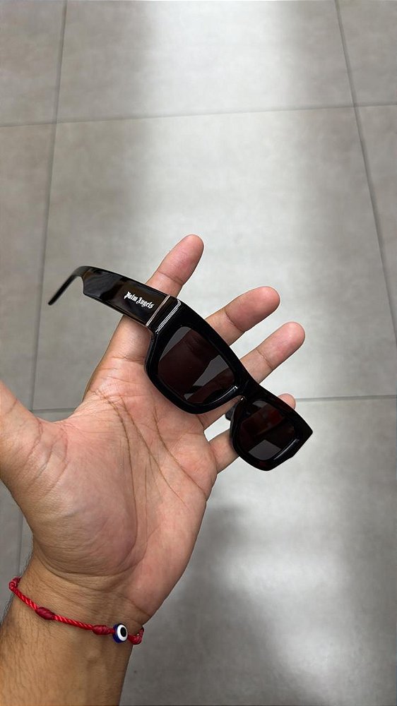 ÓCULOS PALM ANGELS AUBERRY BLACK DARK GREY