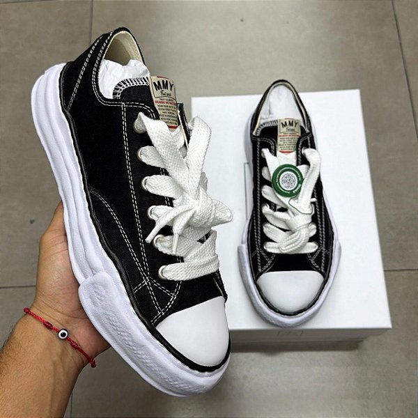 MIHARA YASUHIRO PETERSON OG SOLE CANVAS LOW BLACK (COMPLETO)
