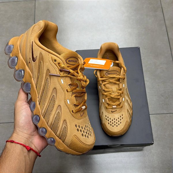 TÊNIS NIKE AIR MAX DN8 LEATHER FLAX FAUNA BROWN (COMPLETO)