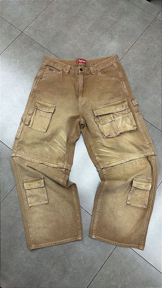 CALÇA SUPREME ZIP-OFF UTILITY TAN SS26-W7