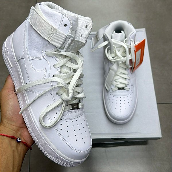 TÊNIS NIKE AIR FORCE 1 HIGH 07 TRIPLE WHITE (COMPLETO)