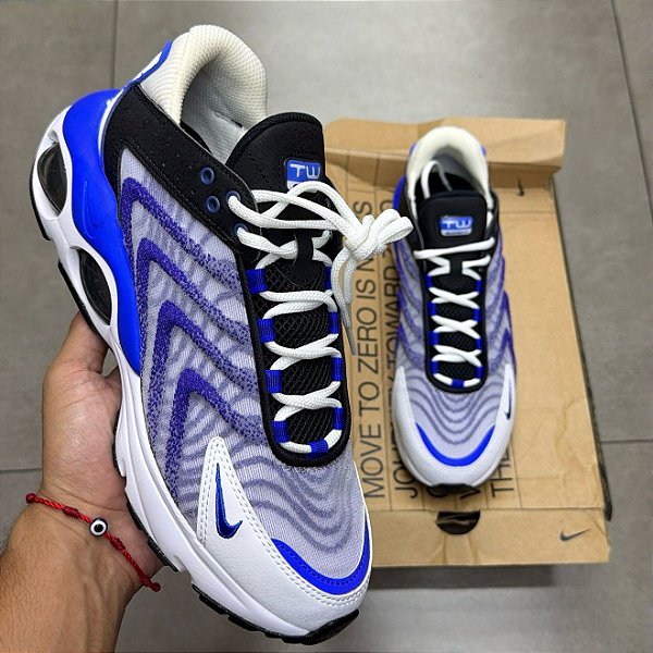 TÊNIS NIKE AIR MAX TW WHITE CONCORD (CAIXA DANIFICADA) - mercadohype