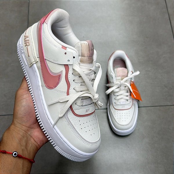 TÊNIS NIKE AIR FORCE 1 SHADOW WHITE PINK (SEM CAIXA)