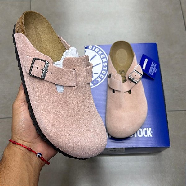 BIRKENSTOCK BOSTON MULE PALE PINK