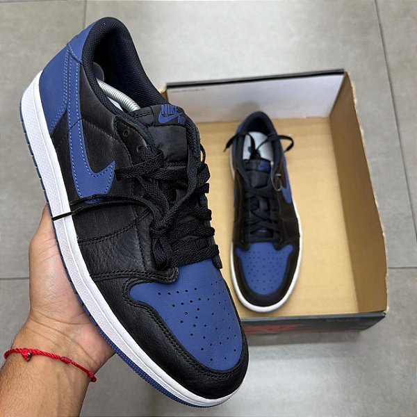 TÊNIS AIR JORDAN 1 LOW OG MYSTIC NAVY (CAIXA DANIFICADA)