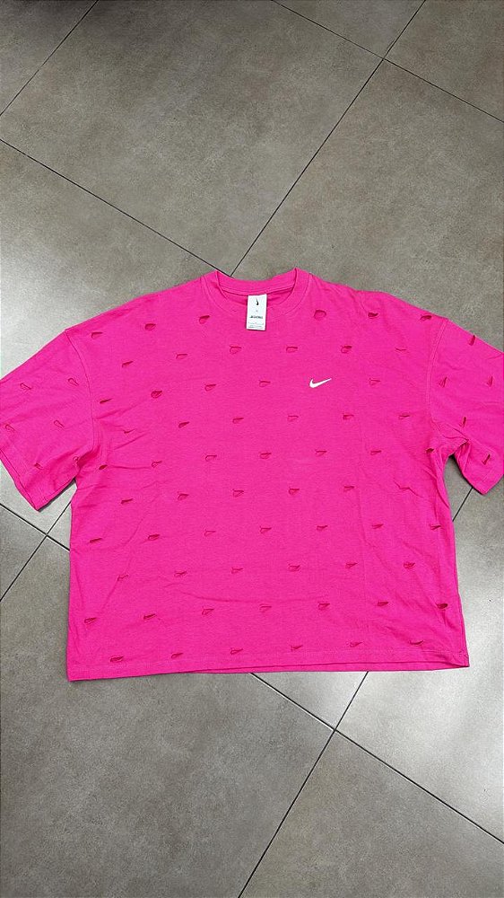 JACQUEMUS X NIKE CAMISETA LE SWOOSH DARK PINK