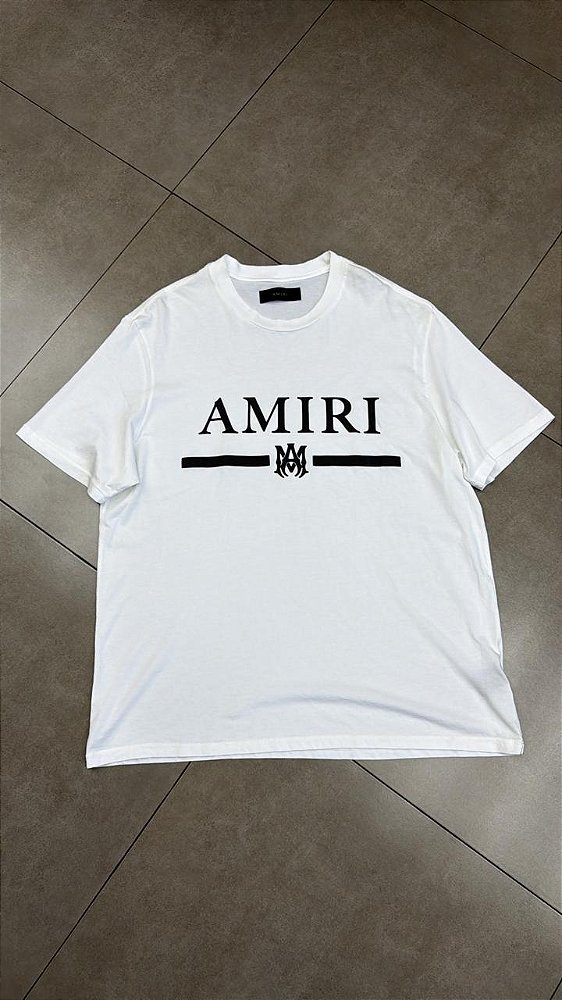 CAMISETA AMIRI BAR LOGO WHITE