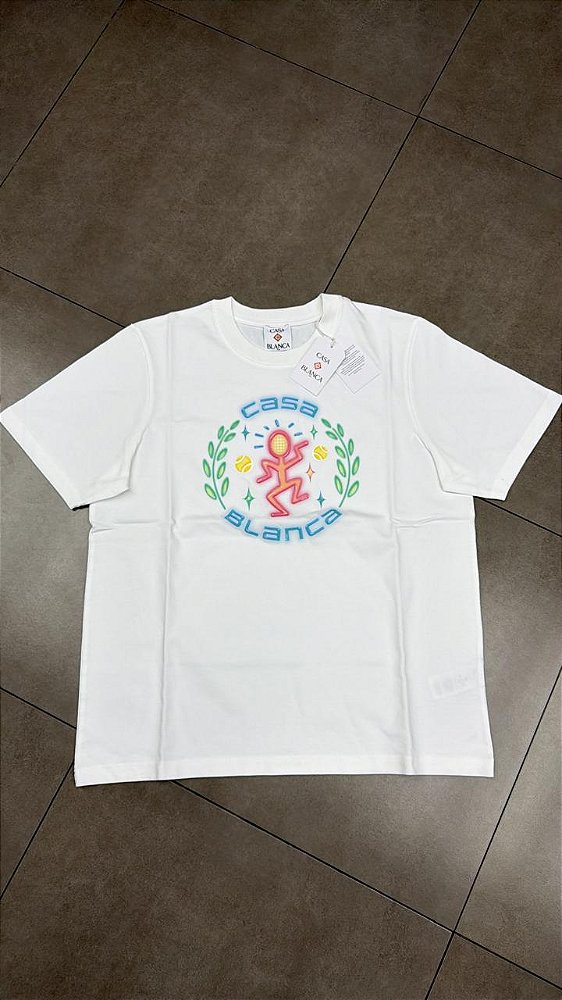 CAMISETA CASABLANCA DANCE JOY CLASSIC BRIGHT WHITE