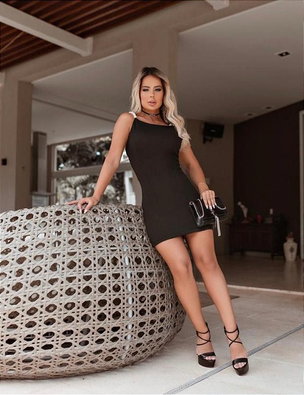 Vestido Alça de Perolas - Mega Abusada