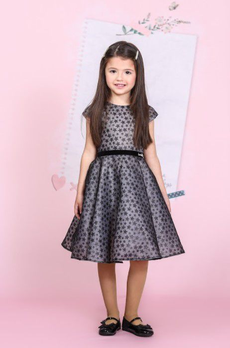 VESTIDO ORGANZA ESTRELAS BAMBOLLINA