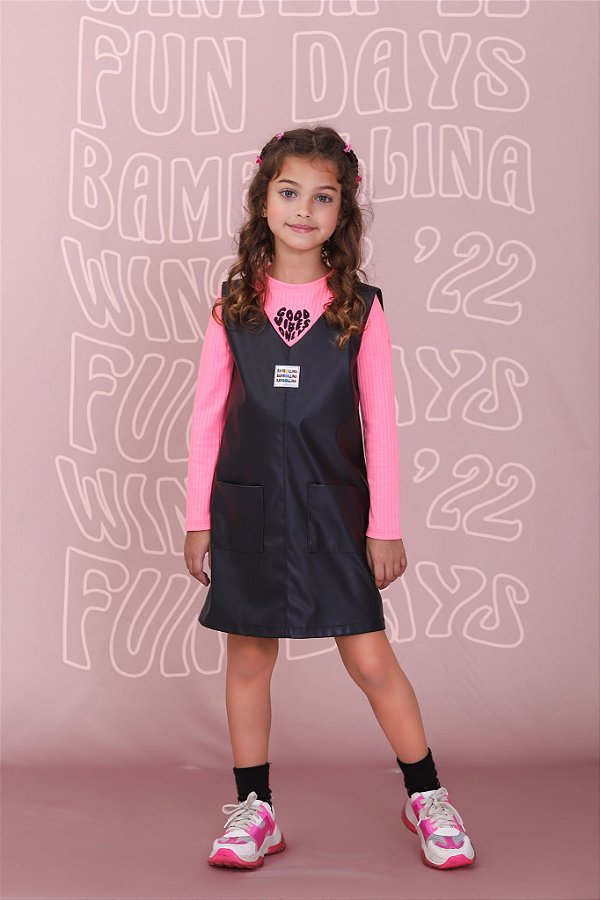 SALOPETE COURO BOLSO QUADRADO 1015 BAMBOLLINA