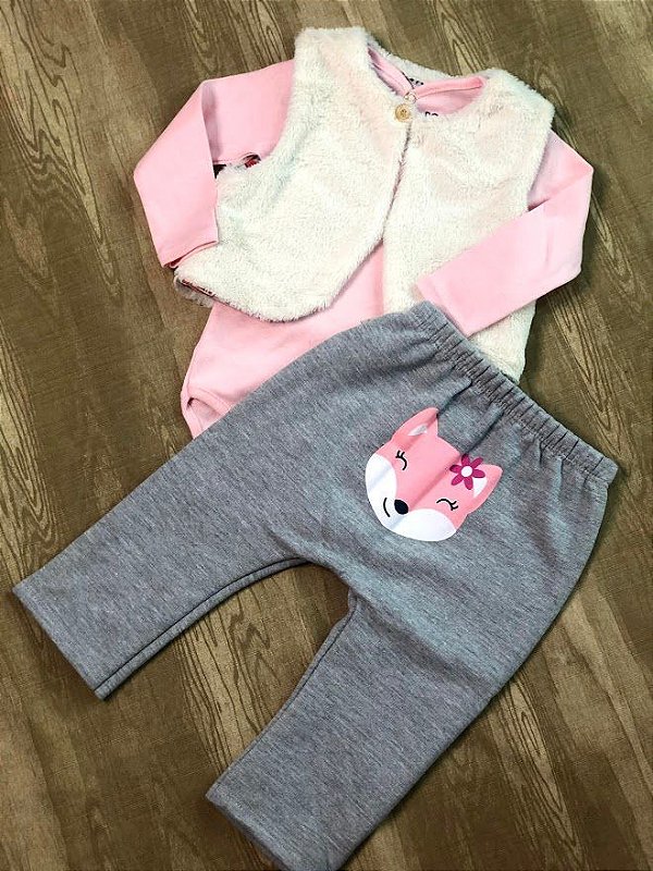 CONJUNTO CALCA , CAMISA E COLETE URSINHO 12593 BOCA GRANDE