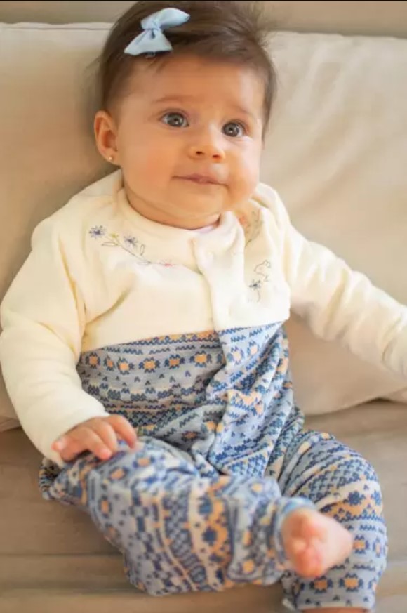 MACACAO BEBE LONGO EM PLUSH TRICO ESQUILO 212665 TILLY BABY