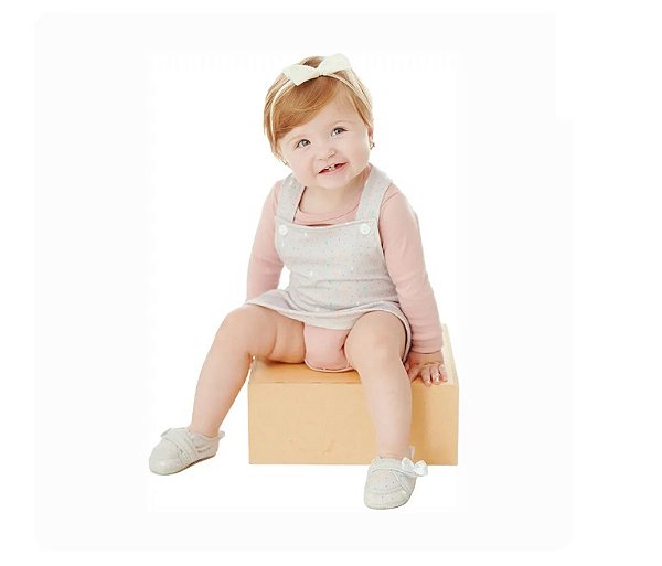 SALOPETE BEBE COM BODY MINI FOLHAS 0624005 BABY GUT