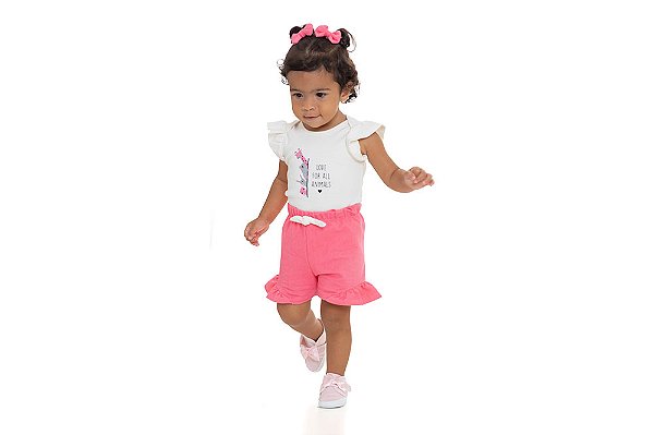 CONJUNTO BEBE BODY COM SHORTS 0603012 BABY GUT