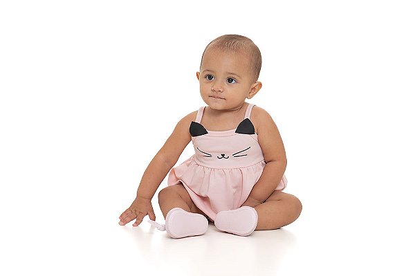 ROMPER ALCINHA GATINHA 1908007 BABY GUT