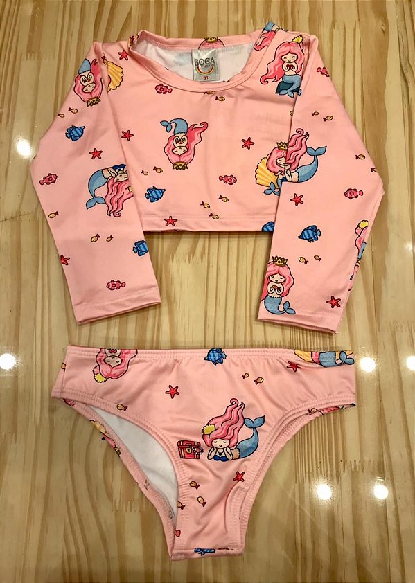 Conj. Blusa e Calcinha Fem. - Rosa Orquídea