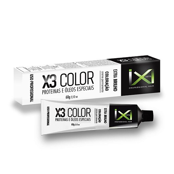Coloração X3 Color 10/89 Loiro Claríssimo - Proteínas e Óleos Especiais 60g IX1975 Professional