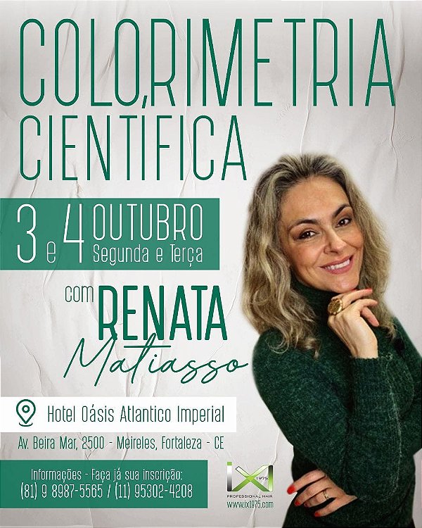 Curso de Colorimetria Cientifica em Fortaleza-CE  AGOSTO 2023